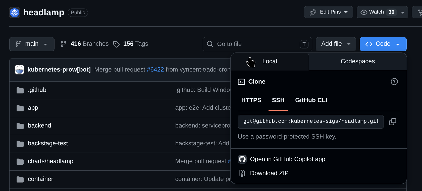 Open source contribution flow step one