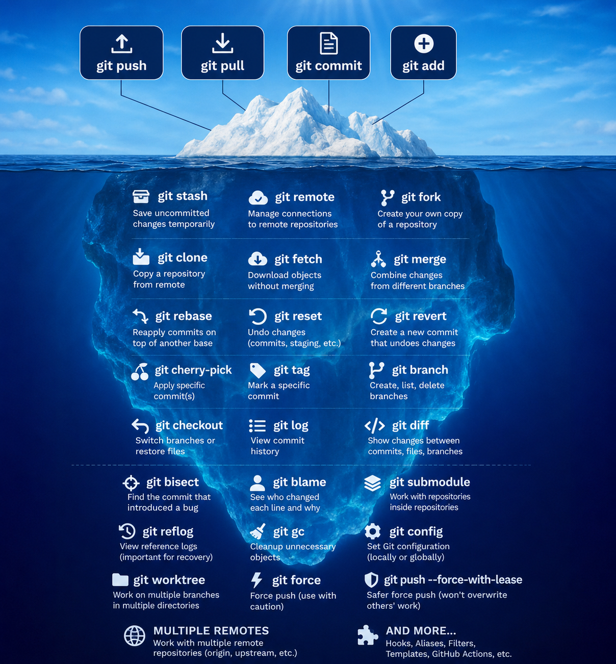 Git concepts iceberg